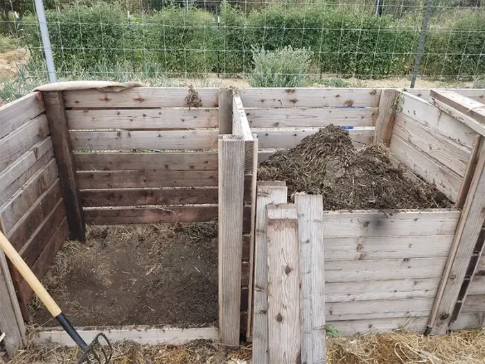 compost pile at eco terreno