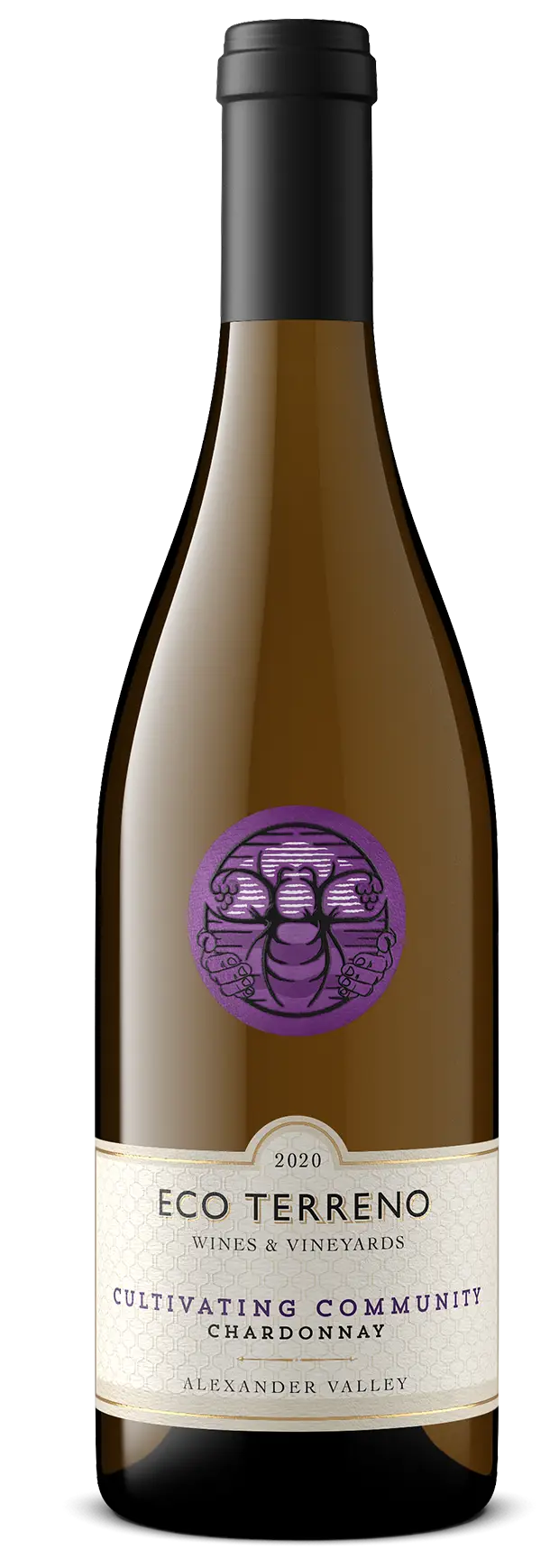 Bottle of Eco Terreno Cultivating Community Chardonnay
