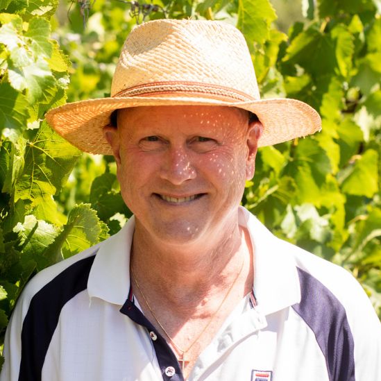 Eco terreno owner and winemaker in the vineyards at Alexander Valley