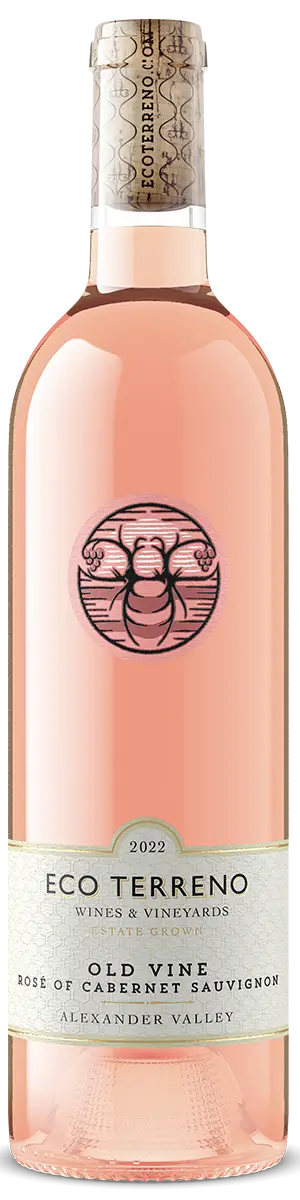 bottle of eco terreno 2022 old vine rose